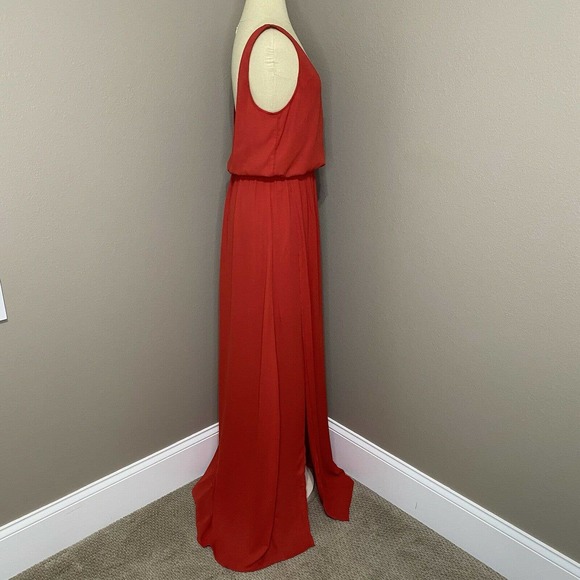 Show Me Your Mumu Kendall Red Side Slit Maxi Dress - Picture 7 of 10